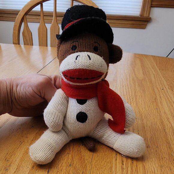 DanDee Sock Monkey Stuffed Animal Toy - Picture 4 of 16